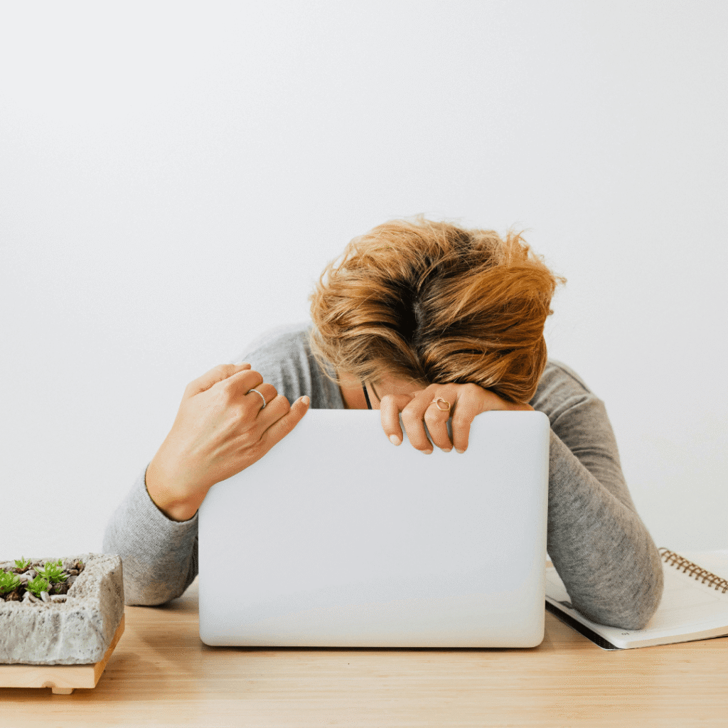multitasking woman